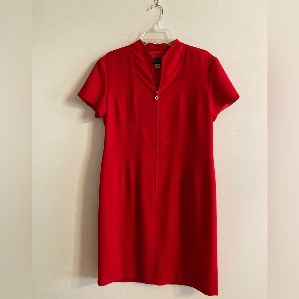 Vintage Red Zipper dress